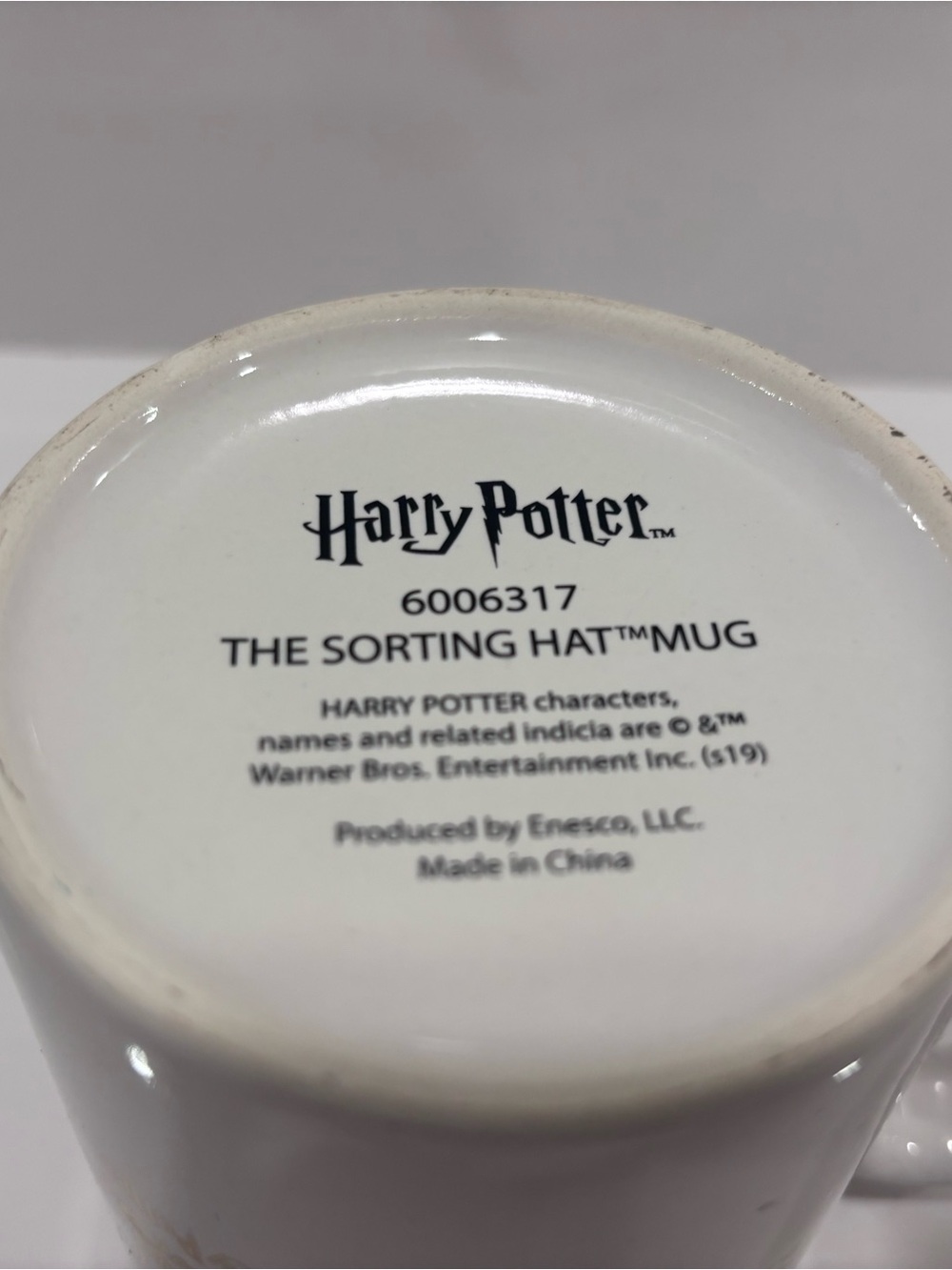 Harry Potter The Sorting Hat Mug Enesco 2019 Hogwarts Castle Coffee Cup - Picture 7 of 7